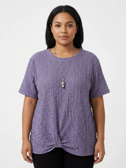 Textured Minimal Oversized T-Shirt-SimpleModerne