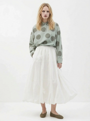 Voluminous Balloon Midi Skirt-SimpleModerne