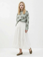 Voluminous Balloon Midi Skirt-SimpleModerne