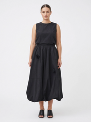 Voluminous Balloon Midi Skirt-SimpleModerne