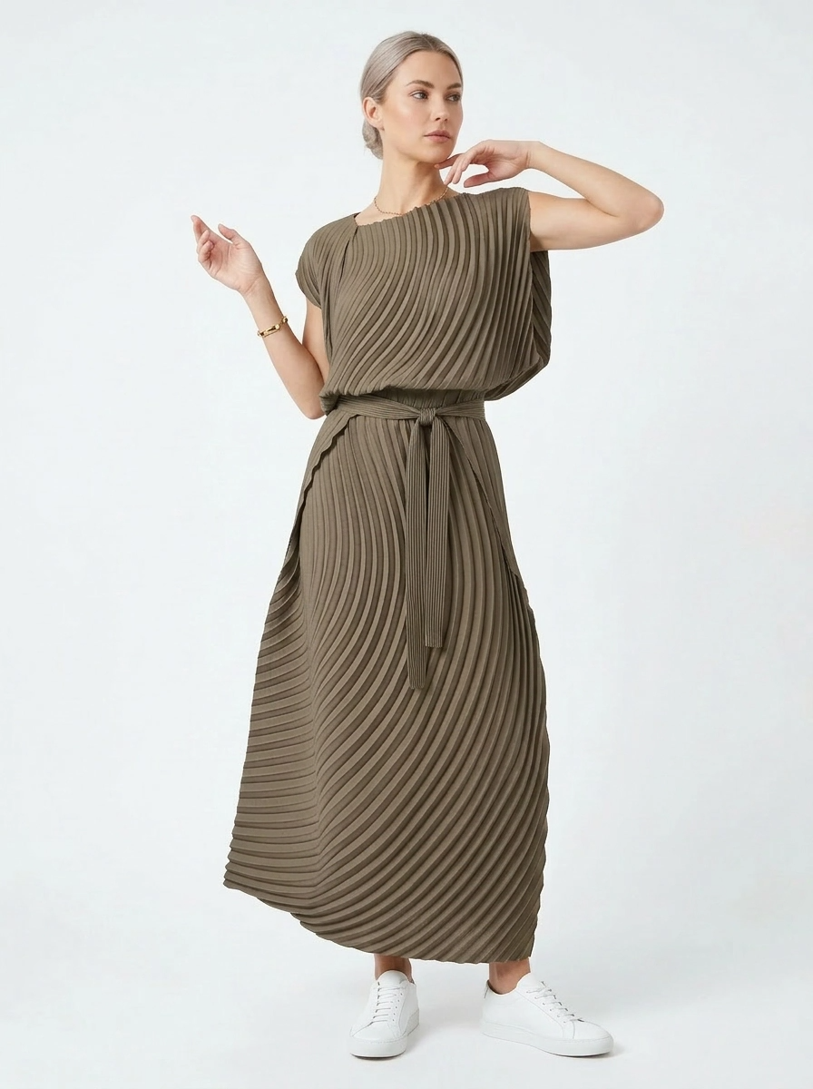 Pleated Minimal Two-Piece Set-SimpleModerne