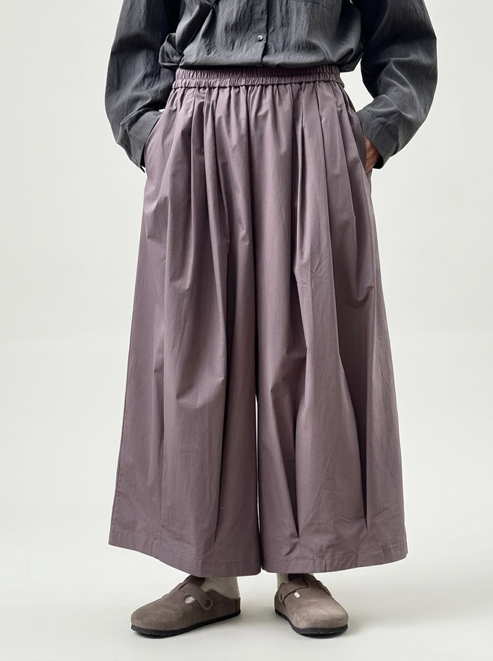 Balloon Volume Trousers – Dusty Plum-SimpleModerne