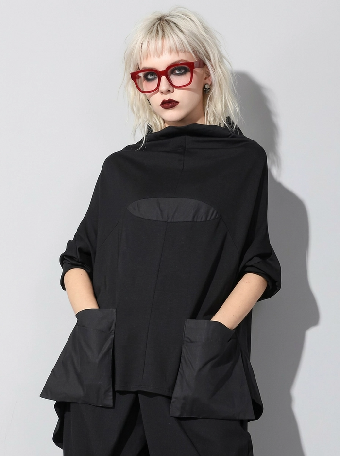 Jazz Up Maxi Pocket Pullover-SimpleModerne