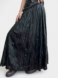Dark Flow Gothic Pleated Skirt-SimpleModerne