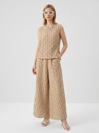 Textured Woven Set – Japanese Minimal Two-Piece-SimpleModerne
