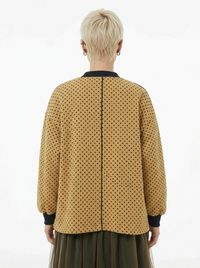 Textured Polka Dot Japanese Jacket-SimpleModerne