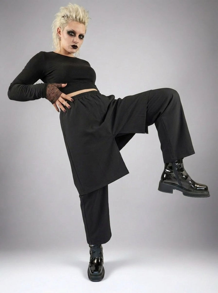 Jazz up Irregular Design Capri Pants-SimpleModerne