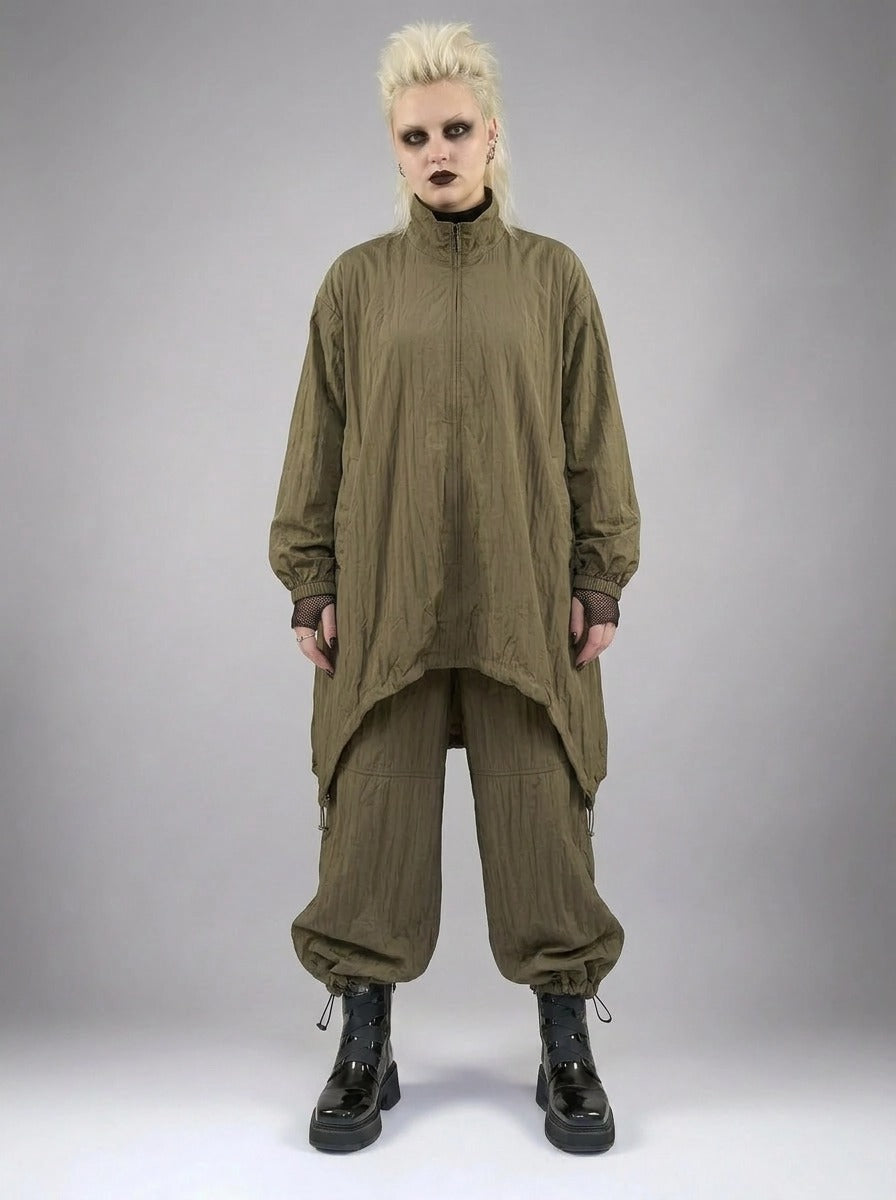 Textured Wide-Leg Trousers-SimpleModerne