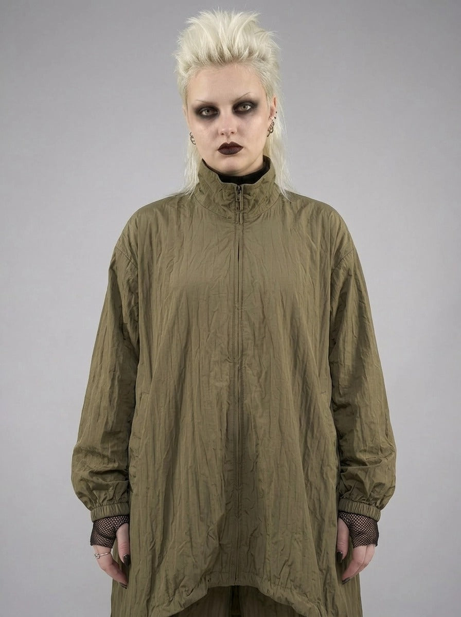 Textured Oversized Jacket-SimpleModerne