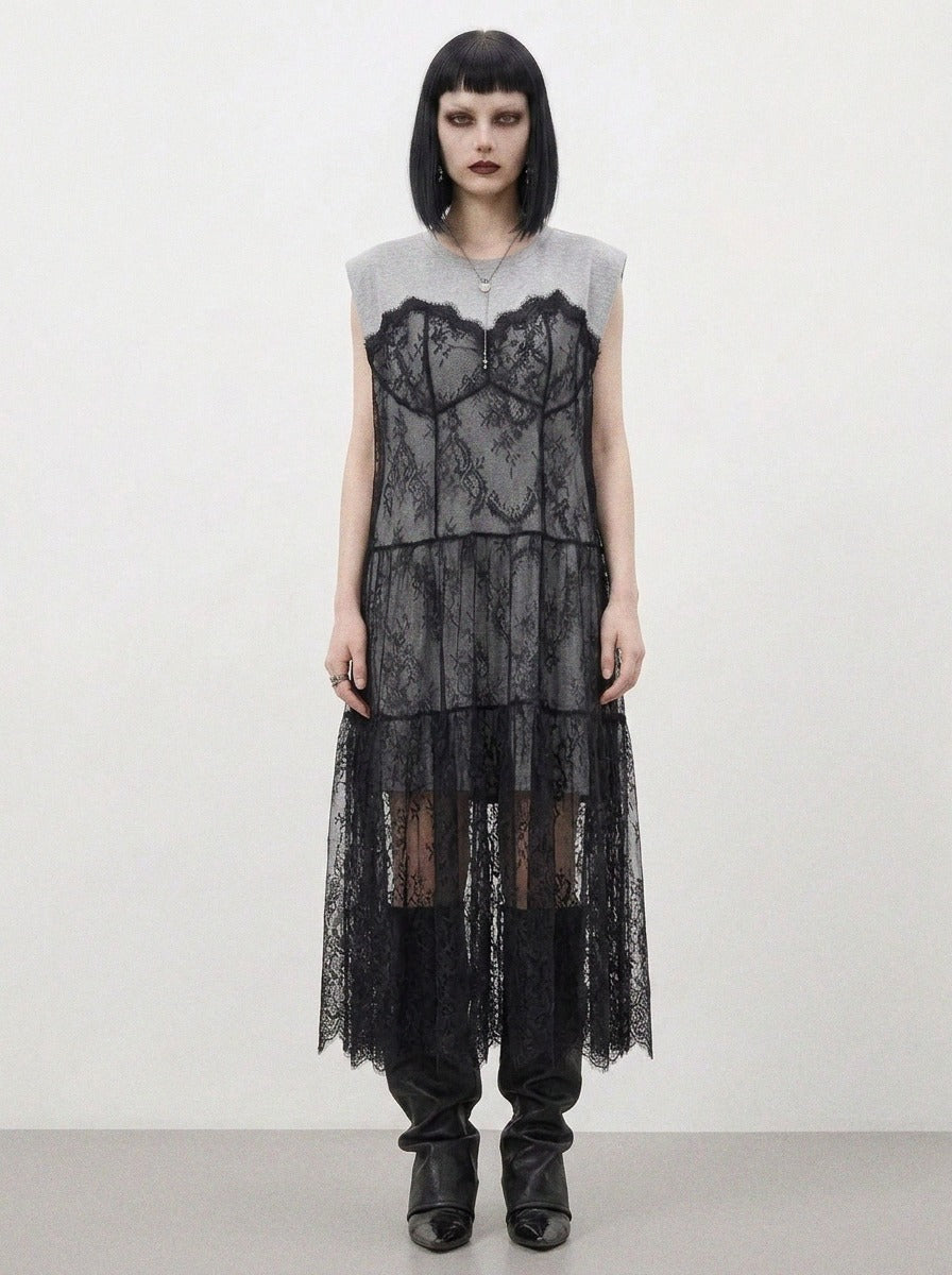 Simple Moderne Layered Gothic Lace Overlay Dress – Sporty Tank Meets R – SimpleModerne