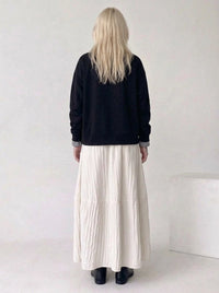 Black Gingham Rose Pullover | Relaxed Alternative Sweatshirt