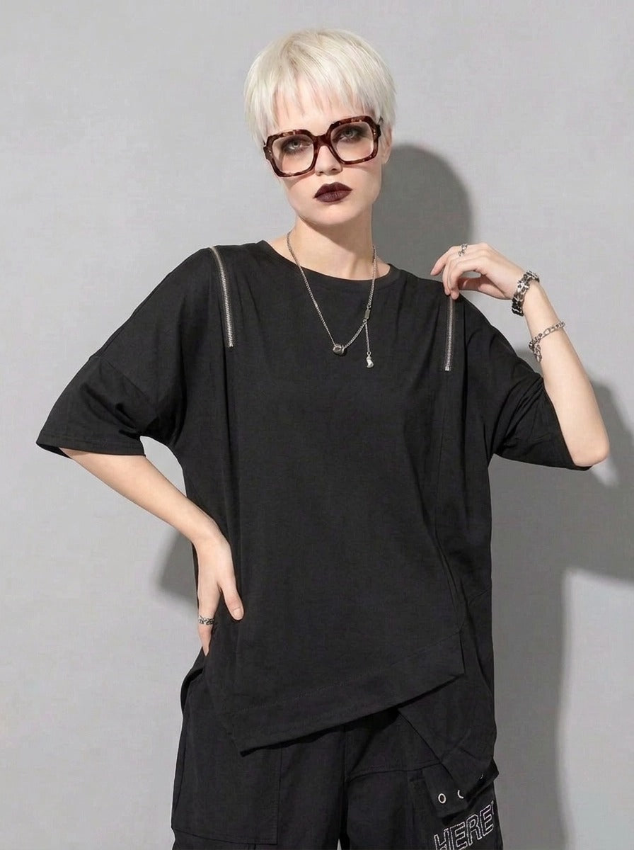 Punky Convertible Zip T-Shirt-SimpleModerne