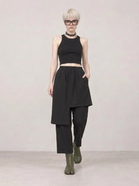 Re-launch Jazz up Irregular Design Capri Pants-SimpleModerne