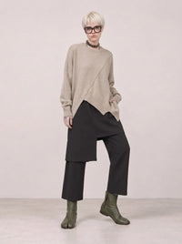 Re-launch Jazz up Irregular Design Capri Pants-SimpleModerne