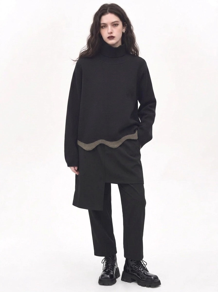 Re-launch Jazz up Irregular Design Capri Pants-SimpleModerne