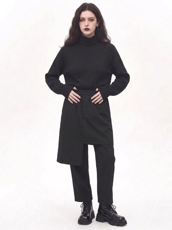 Re-launch Jazz up Irregular Design Capri Pants