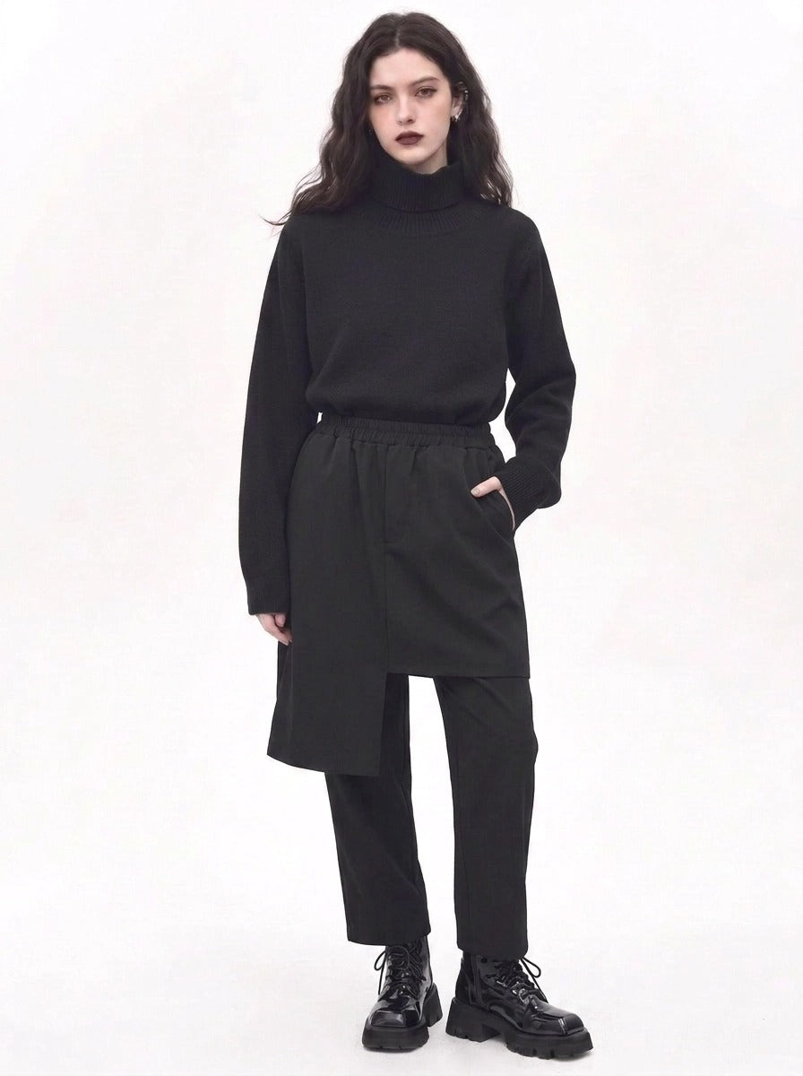 Re-launch Jazz up Irregular Design Capri Pants-SimpleModerne