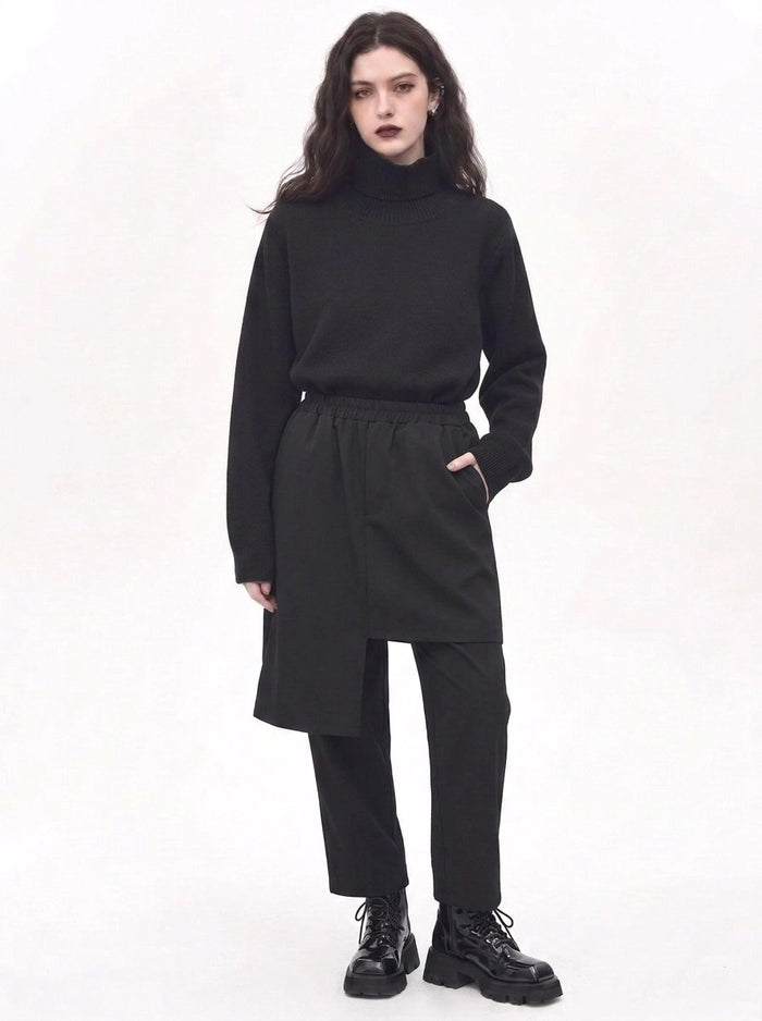 Re-launch Jazz up Irregular Design Capri Pants