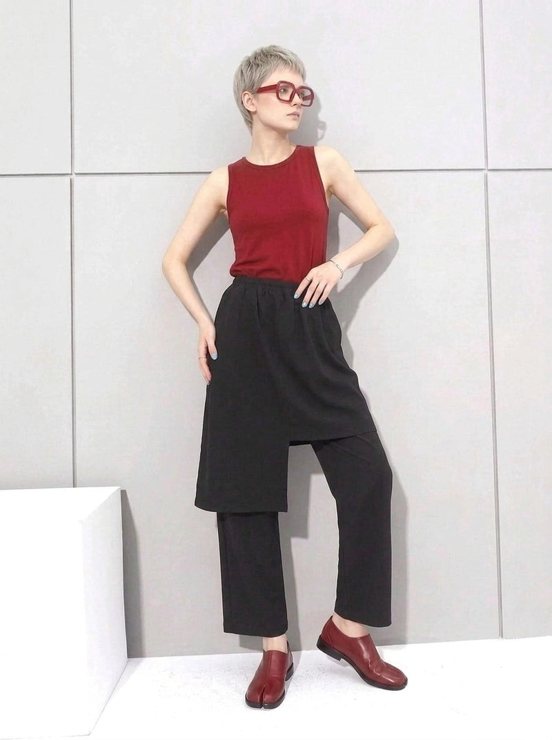 Re-launch Jazz up Irregular Design Capri Pants-SimpleModerne