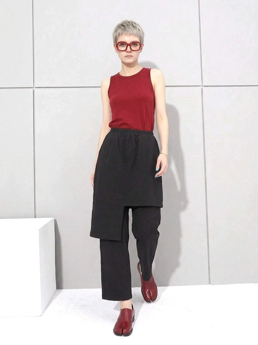 Re-launch Jazz up Irregular Design Capri Pants-SimpleModerne