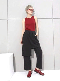Re-launch Jazz up Irregular Design Capri Pants-SimpleModerne