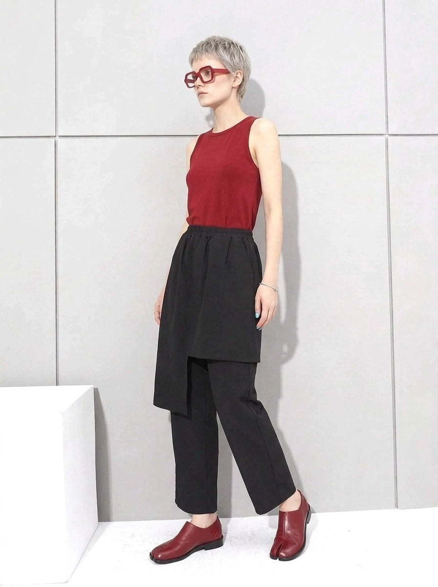 Re-launch Jazz up Irregular Design Capri Pants-SimpleModerne