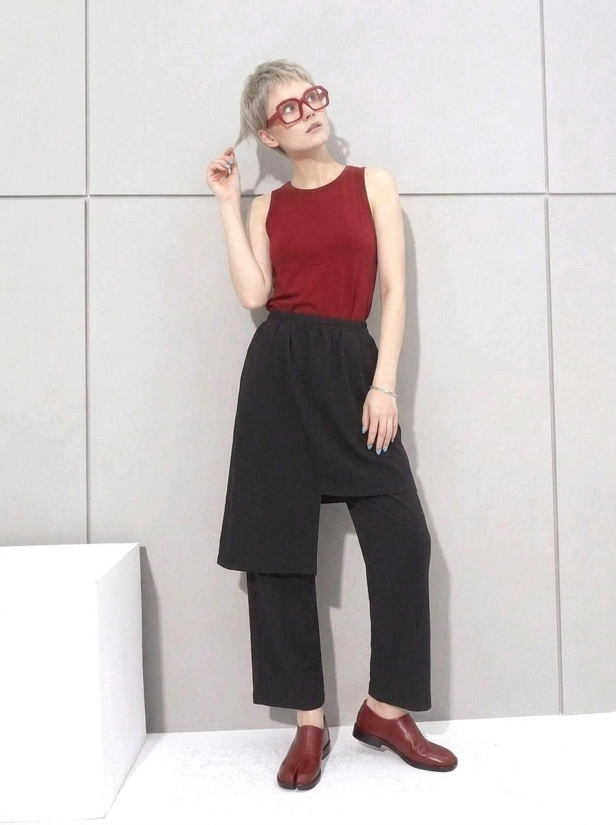 Re-launch Jazz up Irregular Design Capri Pants-SimpleModerne