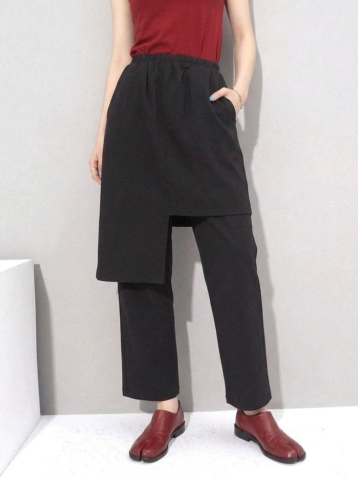 Re-launch Jazz up Irregular Design Capri Pants