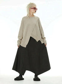 Deep Harem Capri Trousers – Black-SimpleModerne