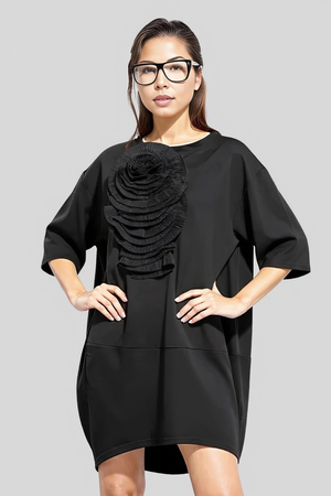 Jazz Up Relaxed Fit Shirt Dress-SimpleModerne
