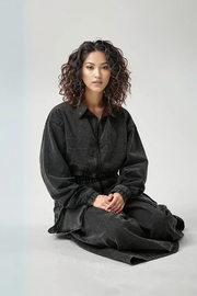 Chic Two Piece Washed Denim Set-SimpleModerne