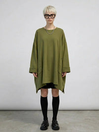 Olive Oversized Sweatshirt