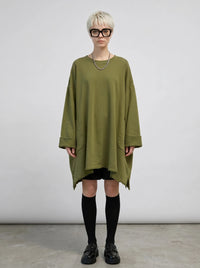 Olive Oversized Sweatshirt