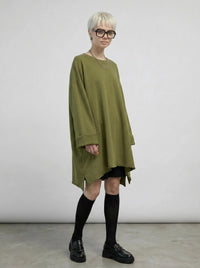 Olive Oversized Sweatshirt