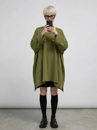 Olive Oversized Sweatshirt