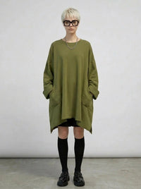 Olive Oversized Sweatshirt