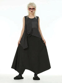 Deep Harem Capri Trousers – Black-SimpleModerne