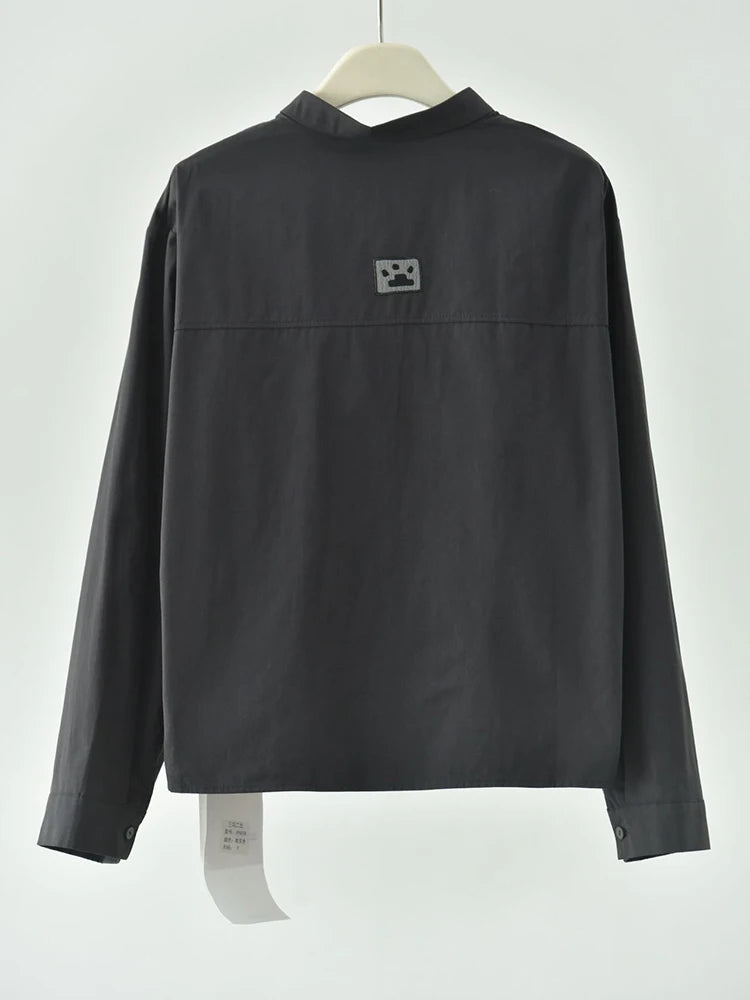 Playful Cat Print Shirt Blouse-SimpleModerne