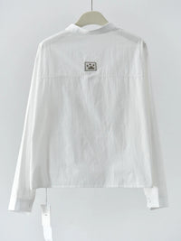 Playful Cat Print Shirt Blouse-SimpleModerne