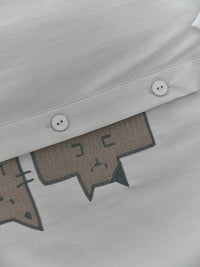 Playful Cat Print Shirt Blouse-SimpleModerne
