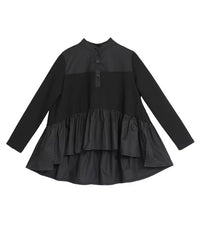 Punky Asymmetrical Ruffle Pullover-SimpleModerne