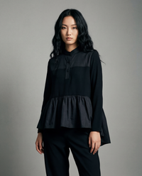 Punky Asymmetrical Ruffle Pullover-SimpleModerne