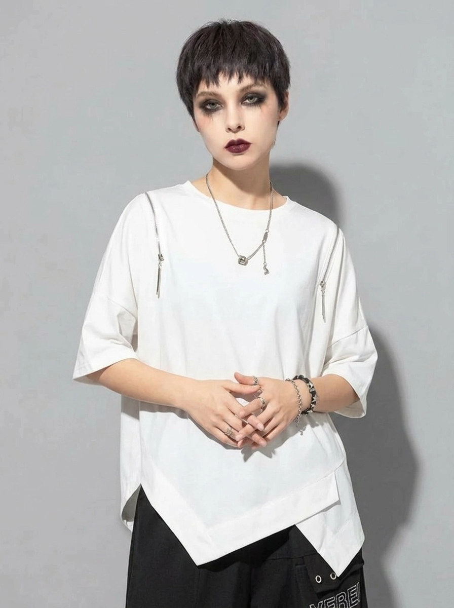 Punky Convertible Zip T-Shirt-SimpleModerne