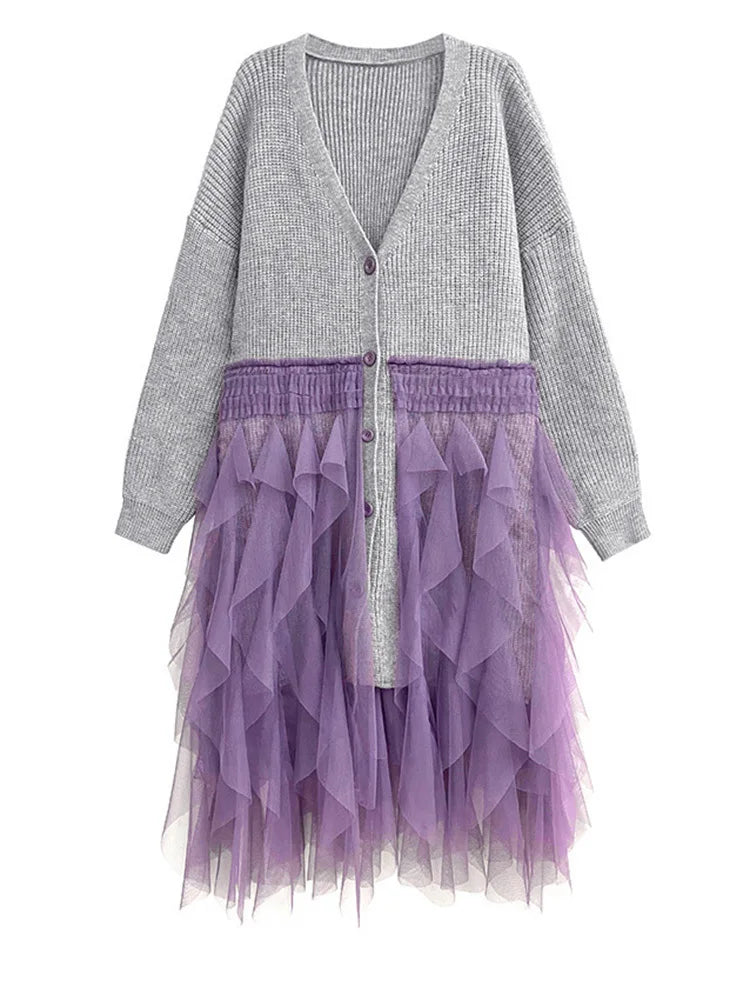 Re-launch Casual Minimal Goth Maxi Cardigan-SimpleModerne