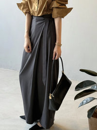 Shadow Wrap Trousers – Dusk Grey / Black-SimpleModerne