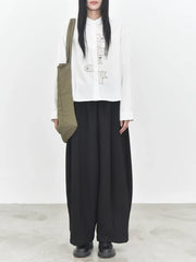 Playful Cat Print Shirt Blouse