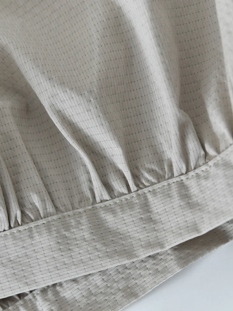 Relaxed Balloon Trousers – Soft Khaki-SimpleModerne