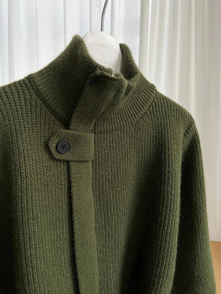 Belted sweater-SimpleModerne
