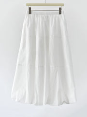 Voluminous Balloon Midi Skirt-SimpleModerne