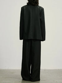 Embellished Wide-Leg Gothic Trousers-SimpleModerne